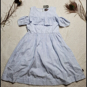Creamie Striped Blue‎ Dress